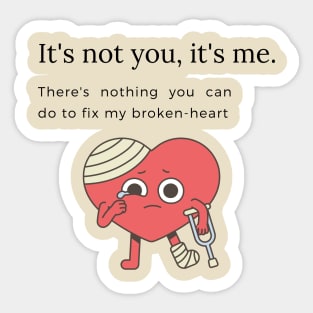 Broken Heart Sticker